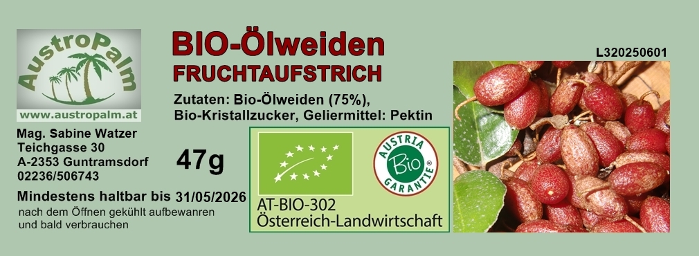 Ölweiden-Fruchtaufstrich 47g - BIO